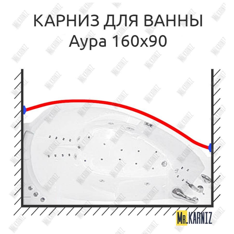 Карниз для ванны Цвет и стиль Аура Передний борт 160х90 Усиленный 20 мм MrKARNIZ Карниз для ванны Цвет и стиль Аура Передний борт 160х90 Усиленный 20 мм MrKARNIZ