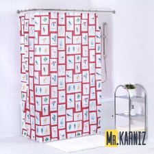 Штора для ванной Birds Photo Frames